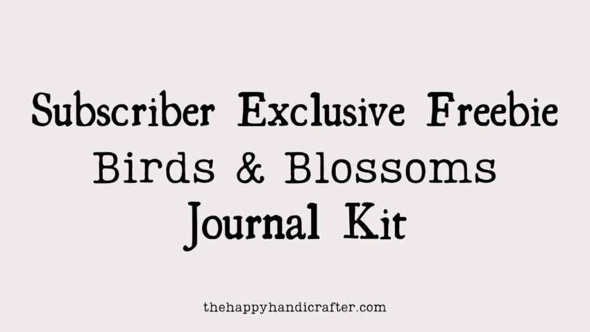 Birds & Blossoms Journal Kit