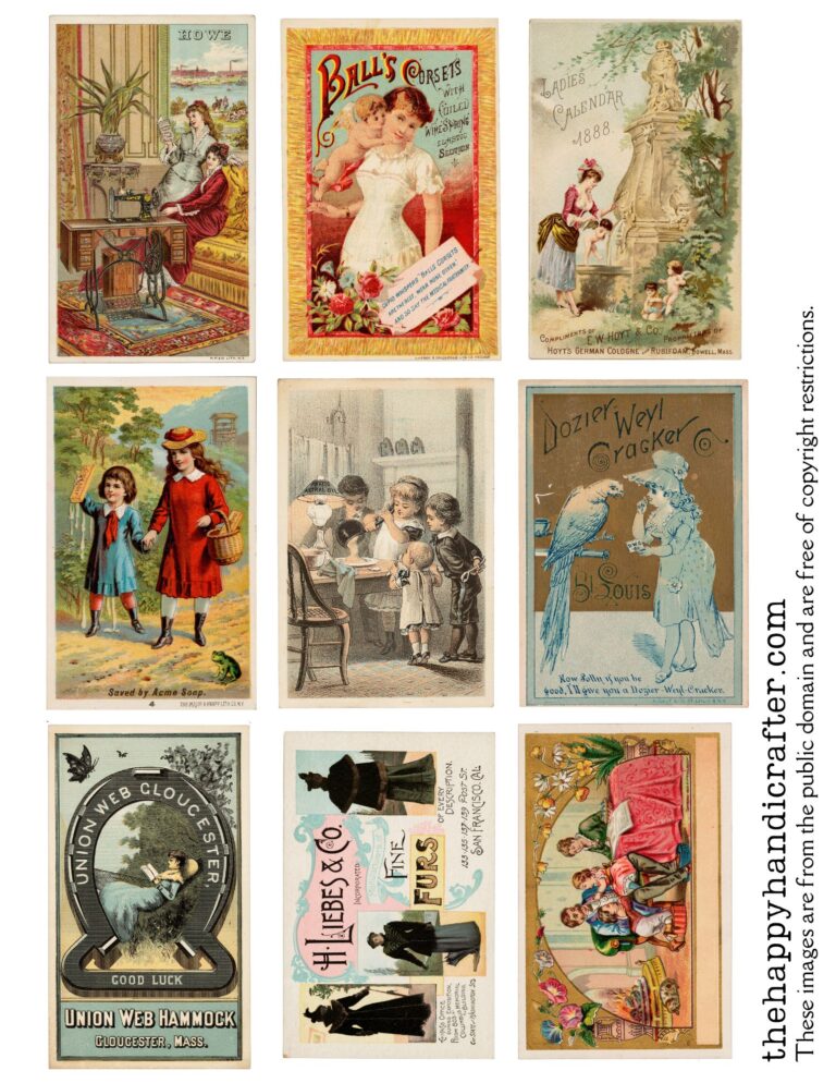 Vintage American Trade Card Ephemera - TheHappyHandicrafter