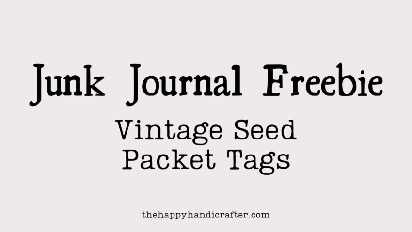 vintage seed packet tags