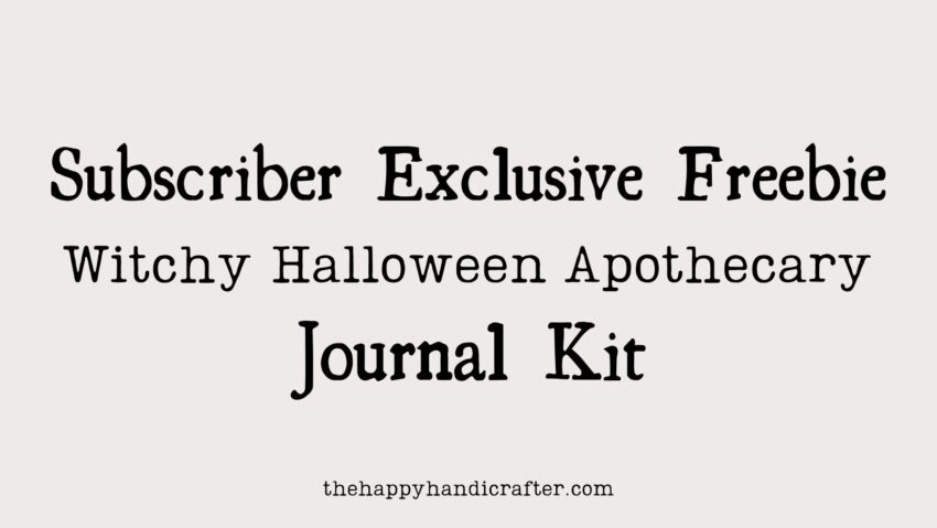 witchy halloween apothecary journal kit