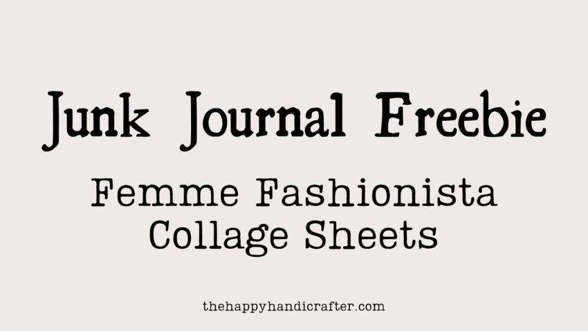 Femme Fashionista Collage Sheets